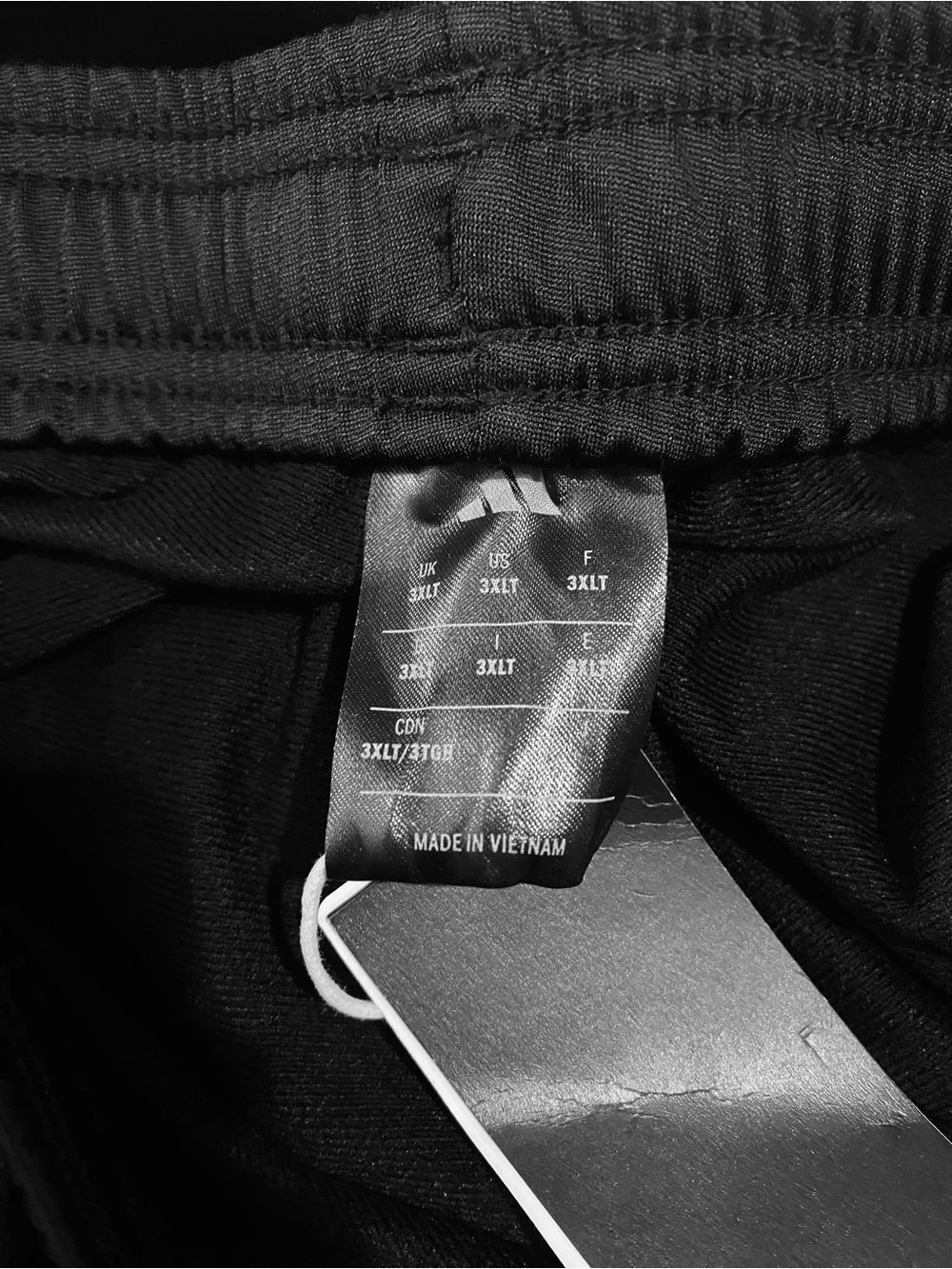 adidas Black Joggers with White Trim and Logo - Picture 2 of 3